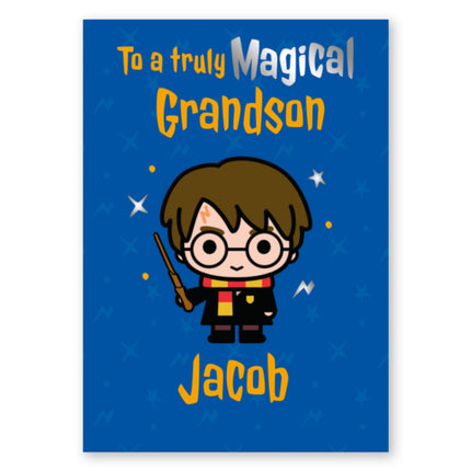 Harry Potter Personalised Name and Relation Card - A5 Greeting Card