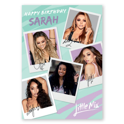 Little Mix Personalised Photo Birthday Card - A5 Greeting Card