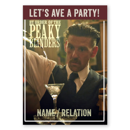 Peaky Blinders Party Personalised Birthday Card - A5 Greeting Card