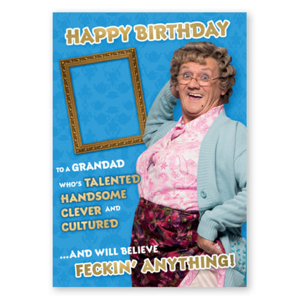 Mrs Brown's Boys Personalised Photo Birthday Card - A5 Greeting Card