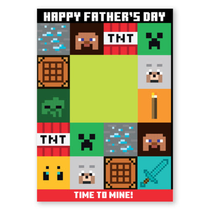 Minecraft Fathers Day Card