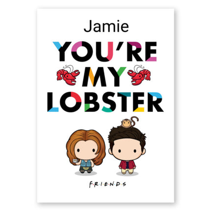 Friends Personalised Lobster Card - A5 Greeting Card