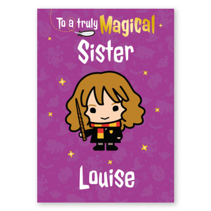 Harry Potter Personalised Hermoine Card - A5 Greeting Card