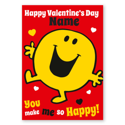 Mr Men Valentines02-A5 Greeting Card