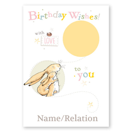 Guess How Much I Love You Rabbits Hugging - A5 Greeting Card