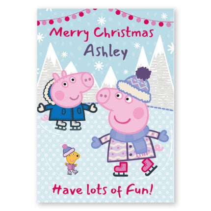 Peppa Pig Christmas01 - A5 Greeting Card