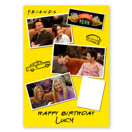 Friends Any Name And Photo Birthday Card - A5 Greeting Card