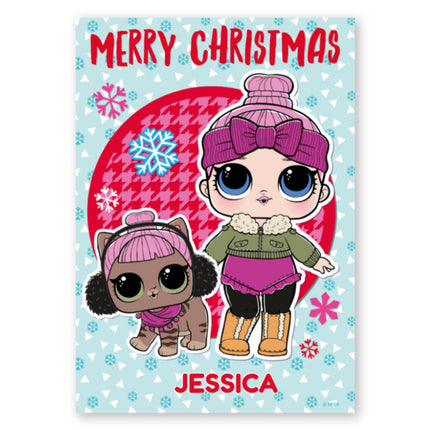 LOL Surprise Personalised Christmas Card - A5 Greeting Card