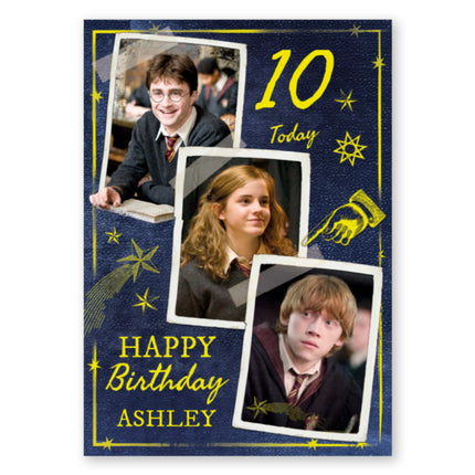 Harry Potter Personalised Name and Age Birthday Card - A5 Greeting Card