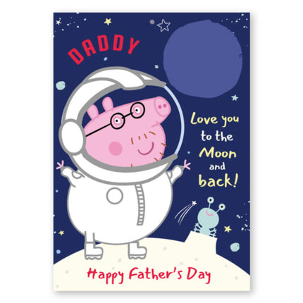 Peppa Pig Personalised Father's Day Card - A5 Greeting Card