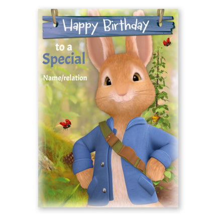 Peter Rabbit Son Birthday Card  - A5 Greeting Card