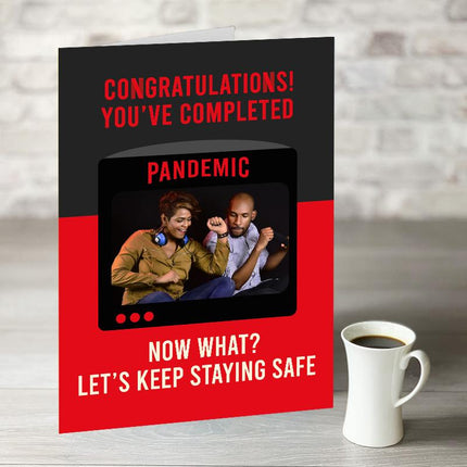 Pandemic Greetings Card With Photo Upload - Hexcanvas