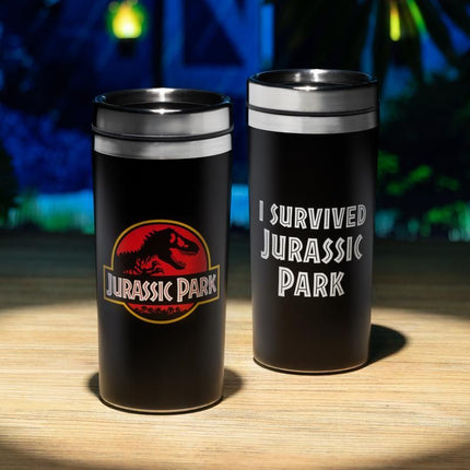 PERSONALISED Jurassic Park Travel Mug - Hexcanvas