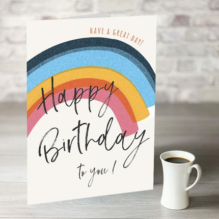 £7.99! Rainbow Birthday Card - Hexcanvas
